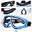POKONBOY 4 Pack Protective Goggles Safety Glasses Eyewear Compatible with Nerf Guns for Kids Teens Game Battle (4 Colors)