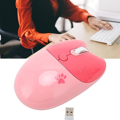 Miniatura 6 de BT5.1 Ratón inalámbrico, clic ultra silencioso y diseño portátil compacto para niñas, alternativa de 2.4 GHz con modo de sueño automático, ideal