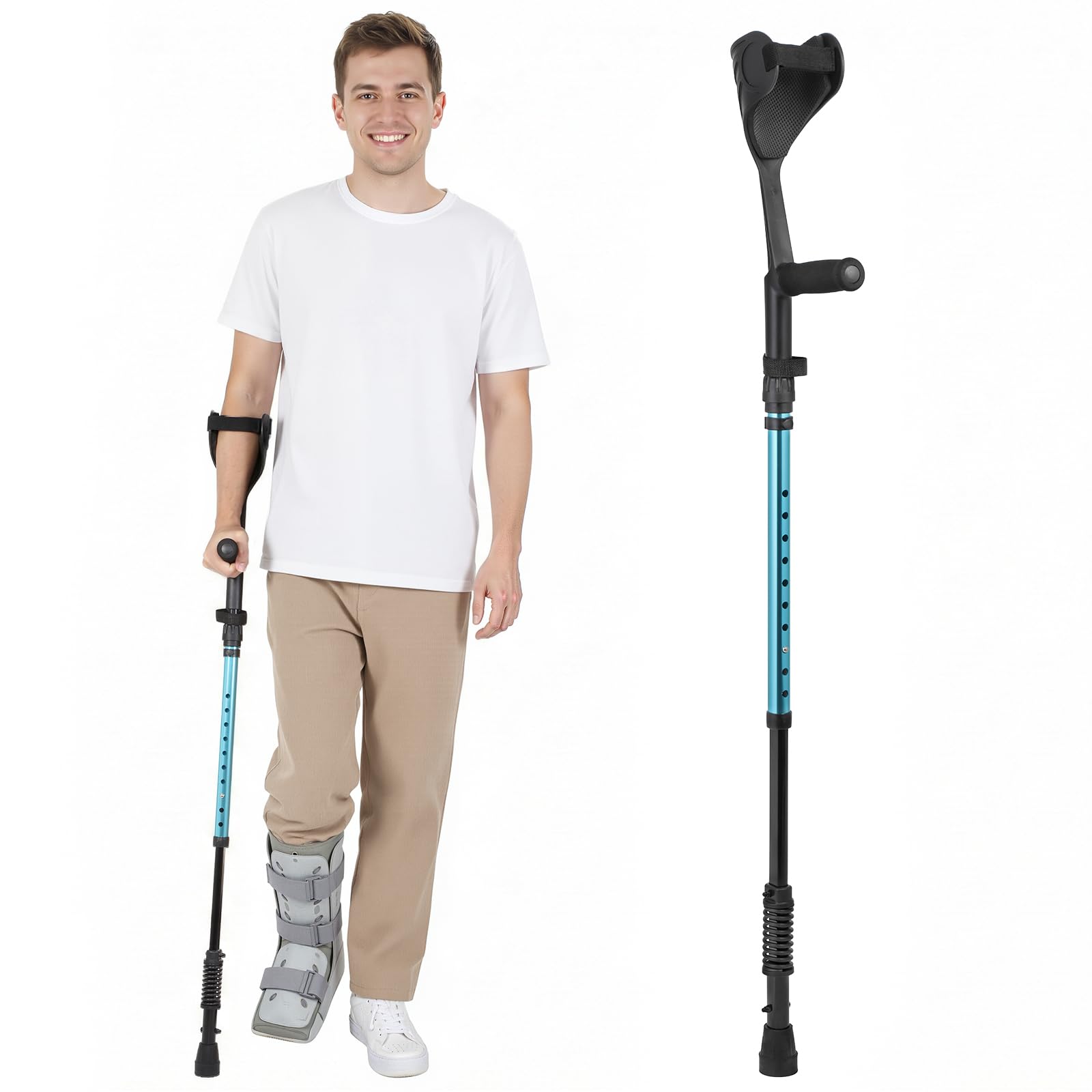 Forearm Crutches Spring Assist Crutches for Adults Not a Pair