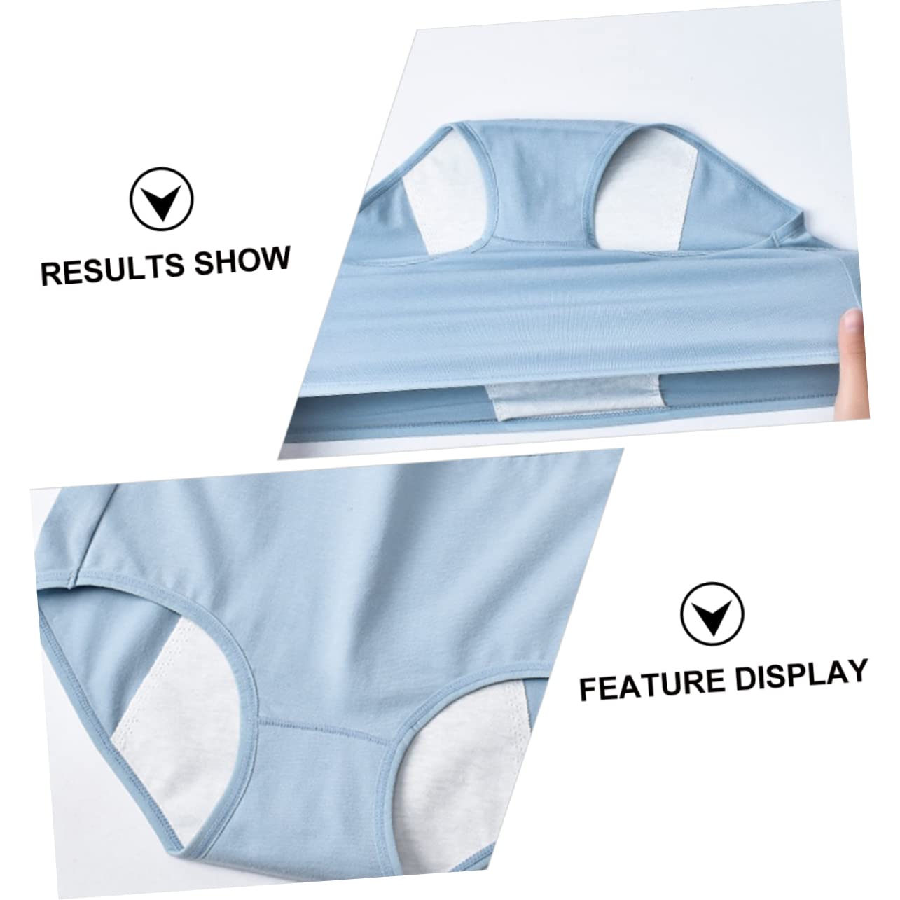 SHERCHPRY 6 piezas de pantalones fisiológicos para mujer, bragas menstruales, bragas a prueba de fugas, pantalones de menstruación