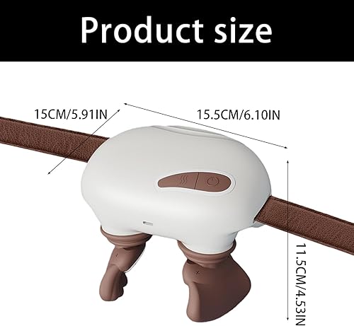 Miniatura 4 de Masajeador de cuello simula un masaje de manos real con masajeador eléctrico de calor para cuello, espalda, hombro, mano, alimentación USB