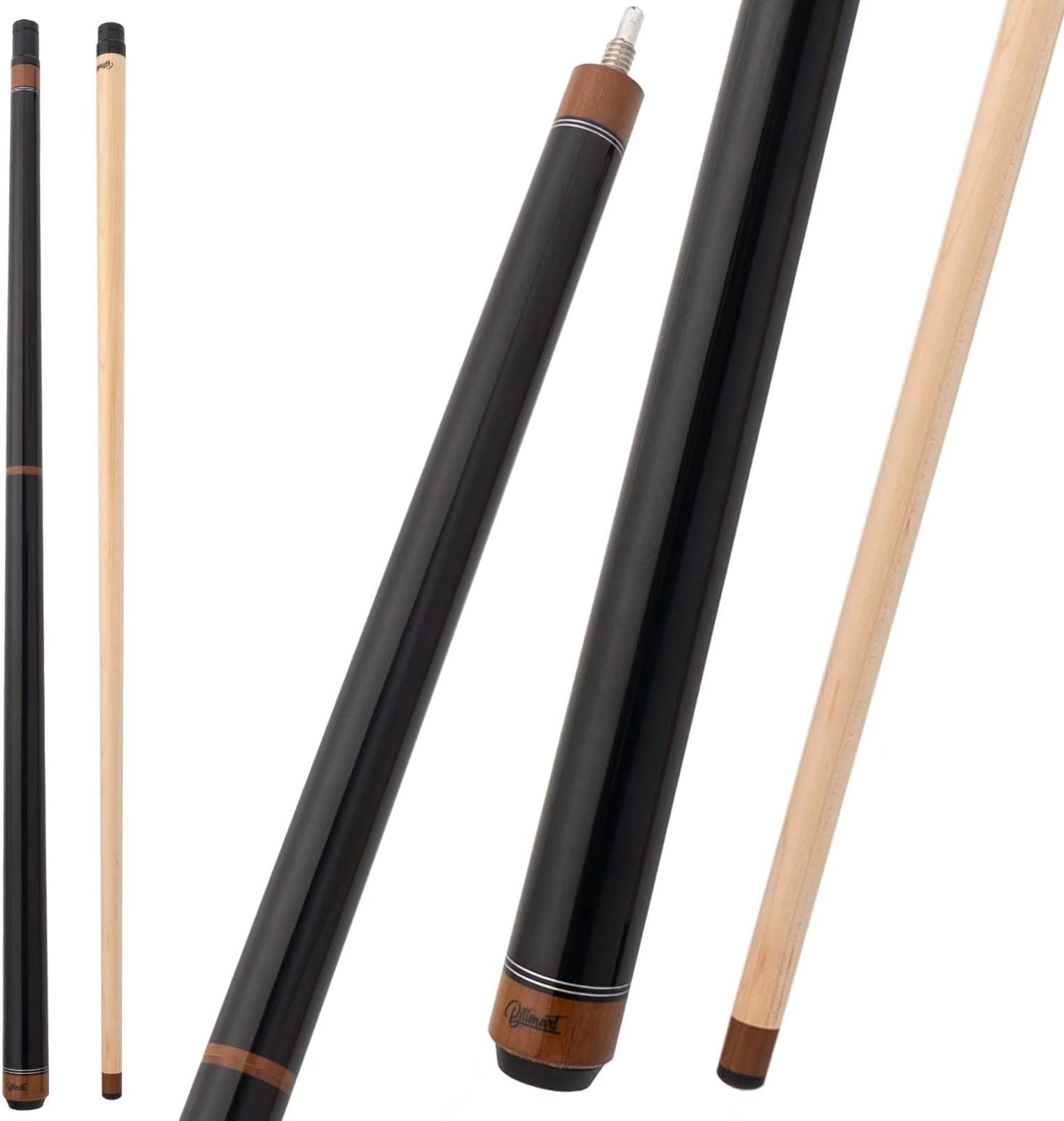 Billmart 25oz Heavy Hitter Jump Break Cue,3-Piece Jump/Break Pool Cue Stick,25-Ounce
