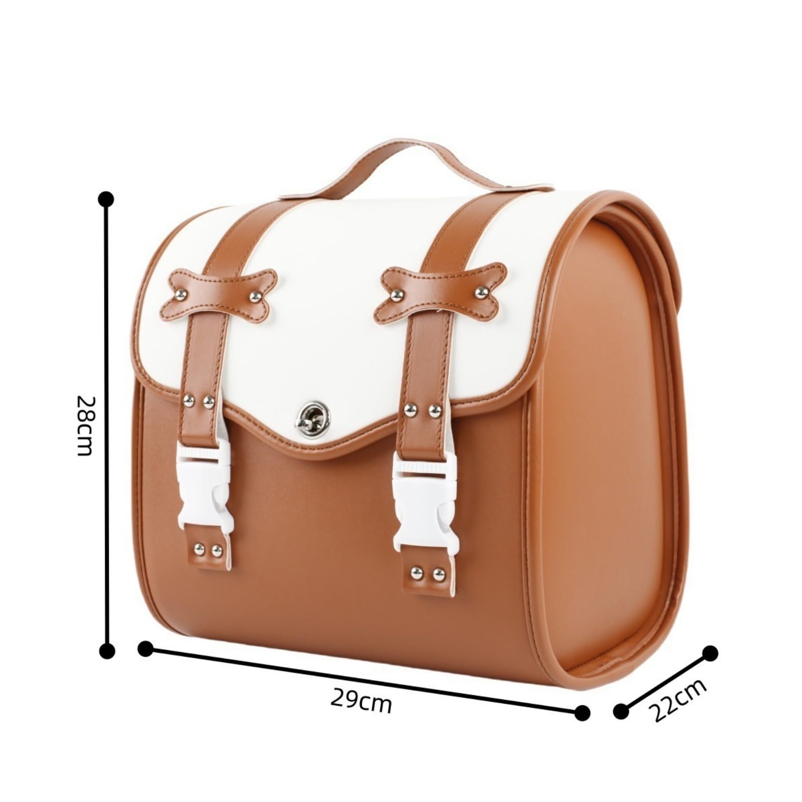 Borsa per Bici a Pedalata Assistita, Marrone, Marrone