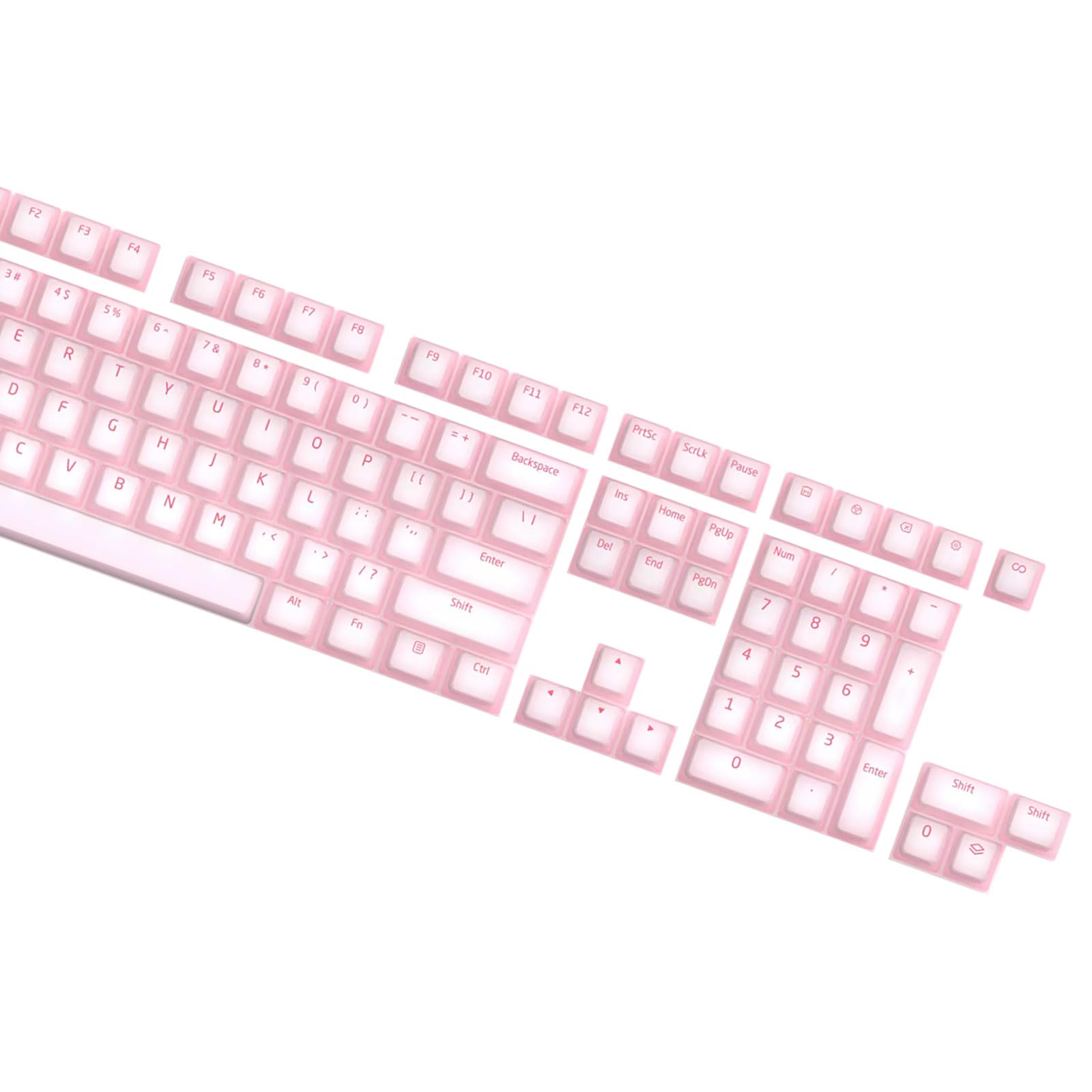 113 Keycaps retroilluminati Jelly Theme Sublimazione Garantire Uso Lungo Usura Durevole Silicone Keycap Profilo Originale Keycaps