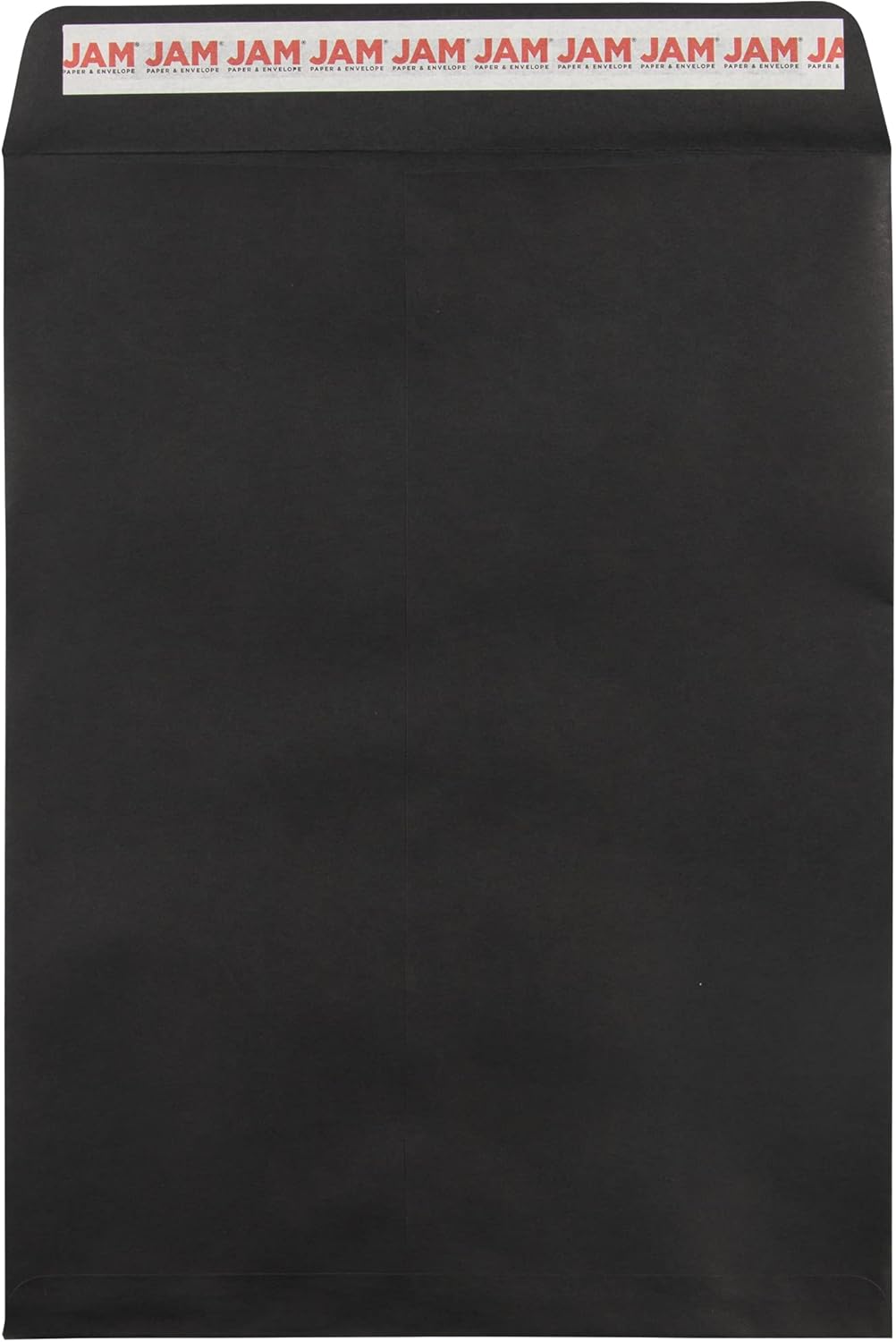 JAM PAPER 9 x 12 Open End Colored Catalog Envelopes with Peel and Seal Closure - Black - 25/Pack