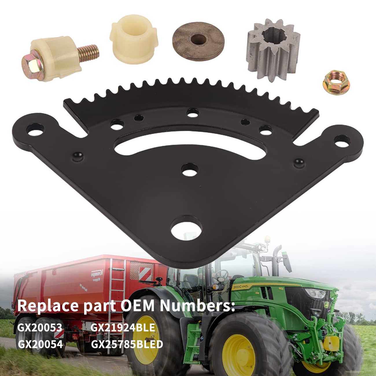 Anneau De Renfort Pour Tondeuse John Deere D100-LA165 - Plaque Acier 3/16" Avec Boulons - Réparation Plateforme Tondeuse