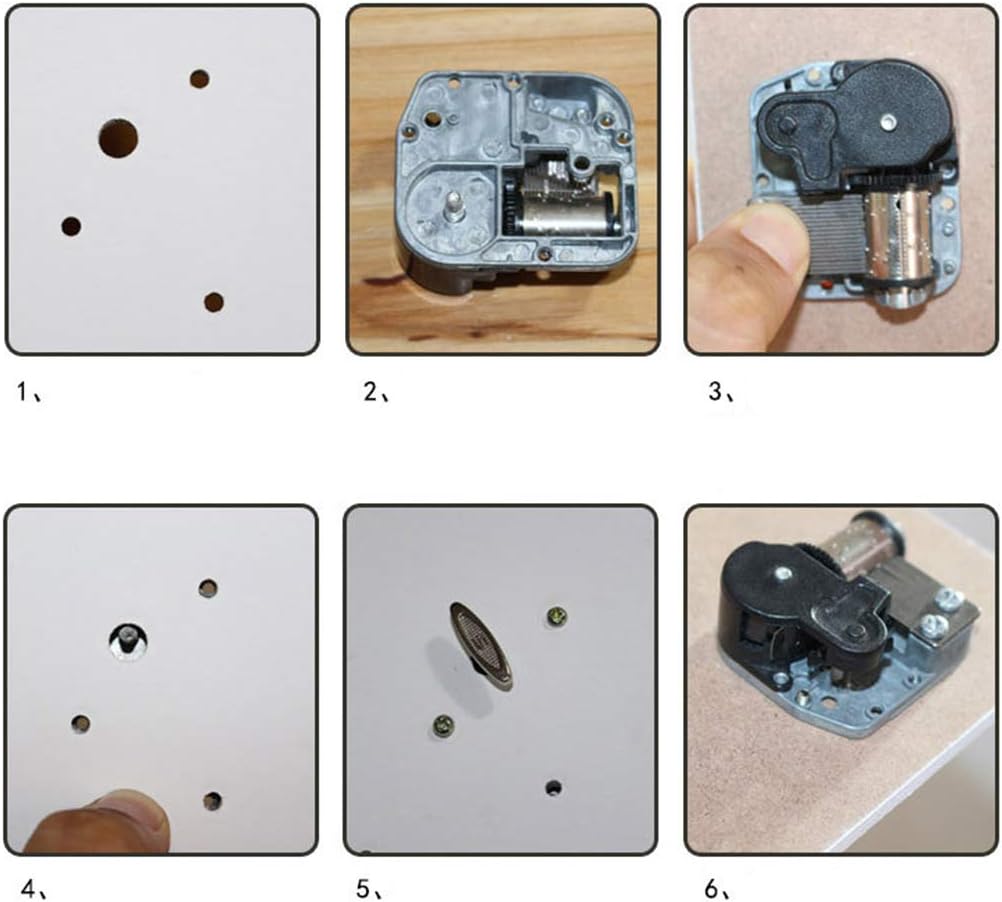 Musical Movement 8 Tones Music Box Movement Mechanical Clockwork Windup Rotate Musical