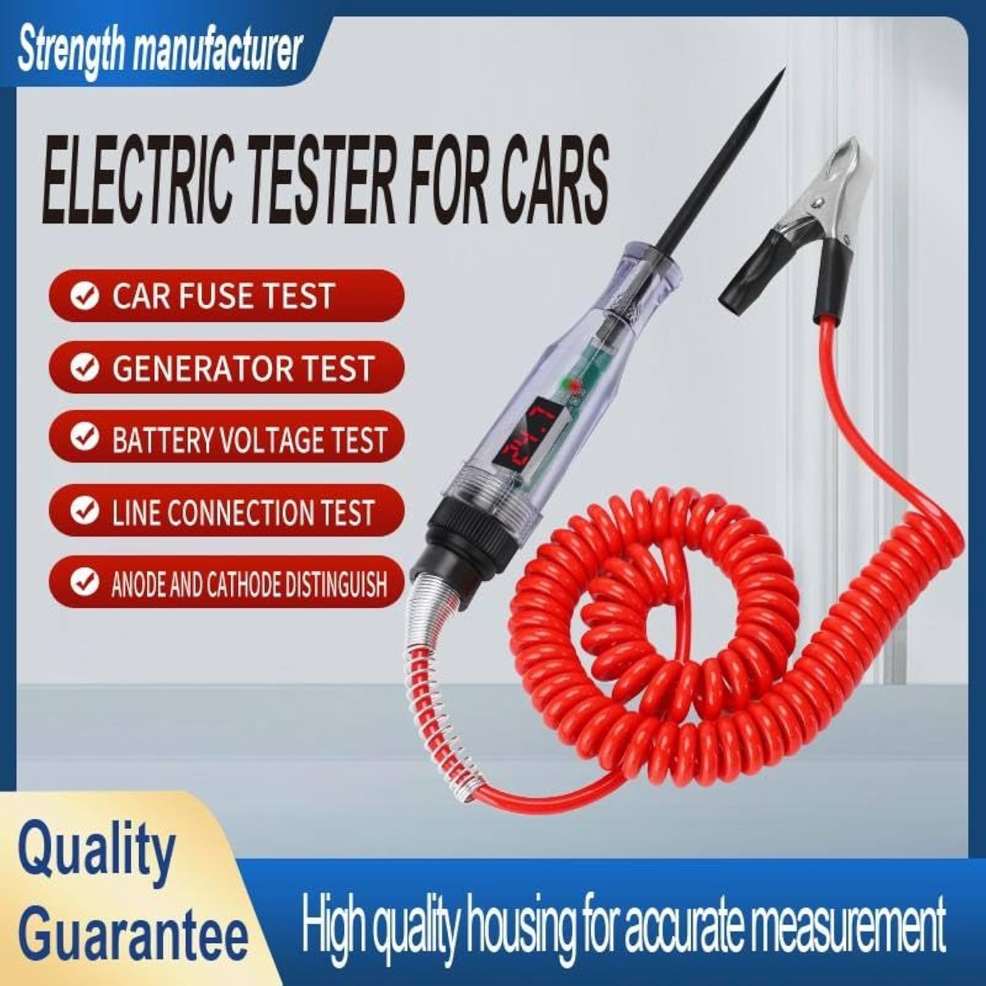Upgraded Automotive Test Light Digital LED Circuit Tester