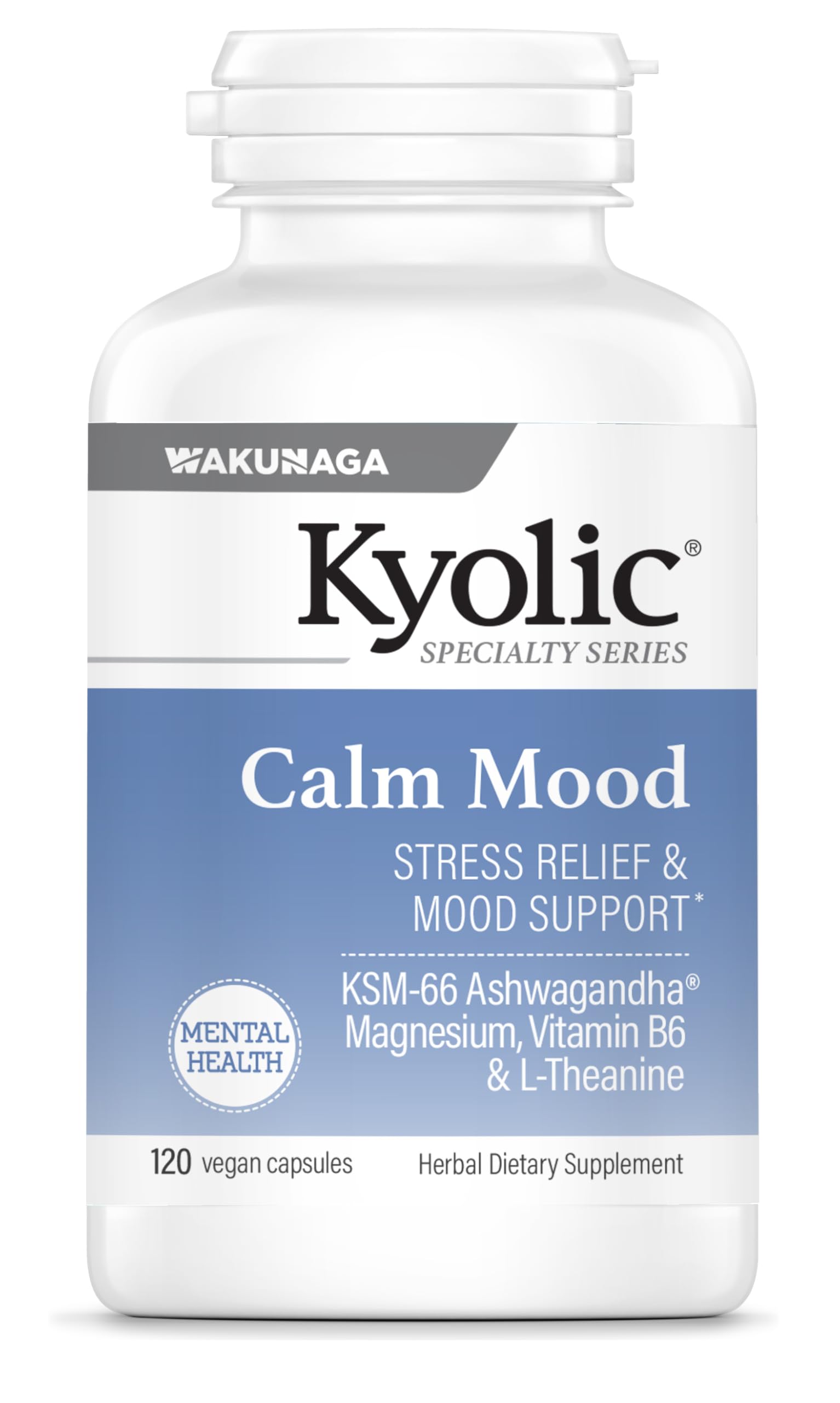 [BRSRABALB56QMG3K] Kyolic Specialty Series Calm Mood, 120 vegicaps