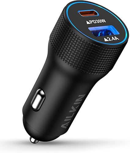 Pixel 8 Pro Cargador rápido para coche, adaptador USB C para encendedor de cigarrillos, 5.4A, tipo C, cargador Carro, bloque de carga rápida