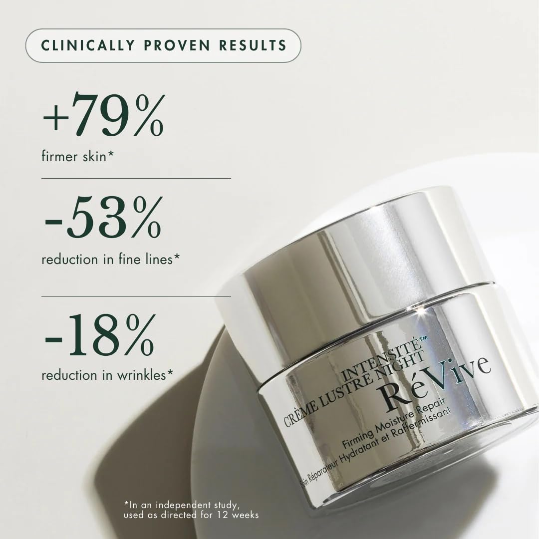 RéVive Skin Firming Night Cream Face Moisturizer for Dry Skin Repair - Intensitè Crème, Lustre Night - Helps Visibly Hydrate, Lift & Contour Skin - Restore Moisture While You Sleep (50ml)