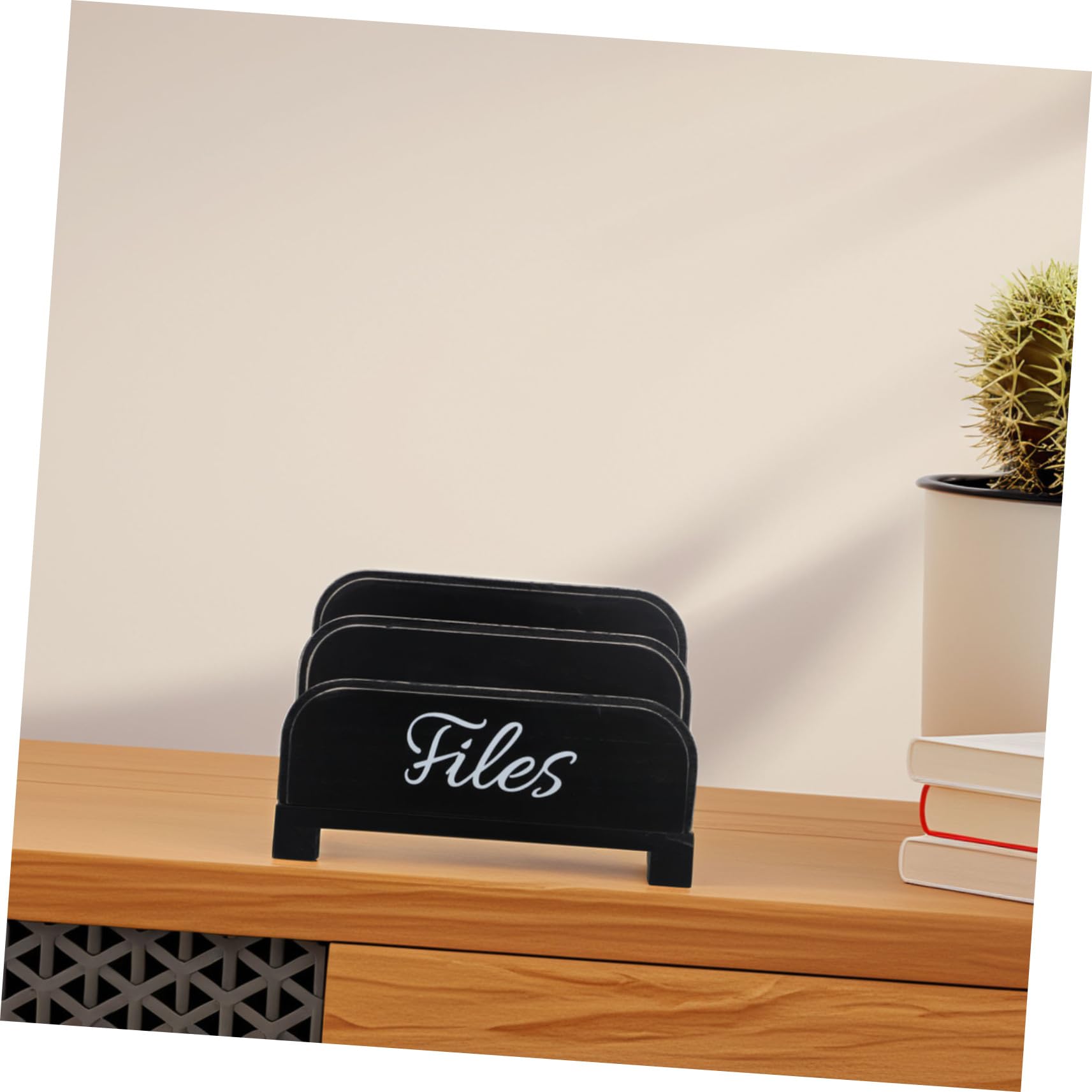 Holibanna 1juego Organizador De Escritorio De Madera Para Correspondencia y Documentos Compartimentos Para Oficina Hogar y Escuela Mejora La Productividad y Reduce El Desorden