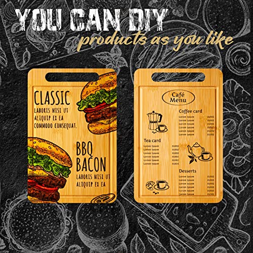 10 Pcs Bamboo Wood Cutting Board With Handle 12 X 7.8 Inch Bamboo Wooden Serving Board Kitchen Chopping Boards For Pizza, Bread, Cheese, Charcuterie, Fruit, Vegetables (Fresh Square Board) #TOP3