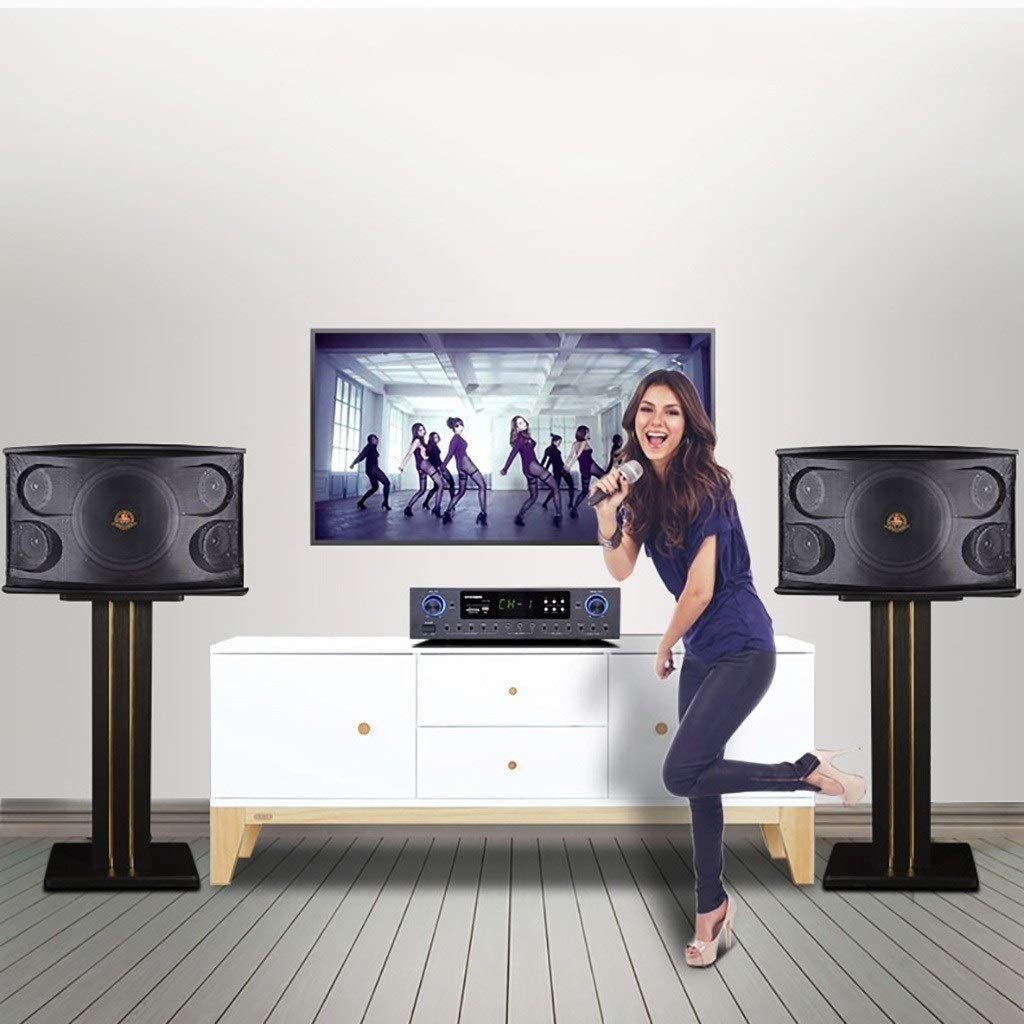 Pieds d'Enceintes Support d'enceintes, Support d'enceintes d'étagère en Bois, adapté à la Musique Surround de cinéma Maison (1 Paire)