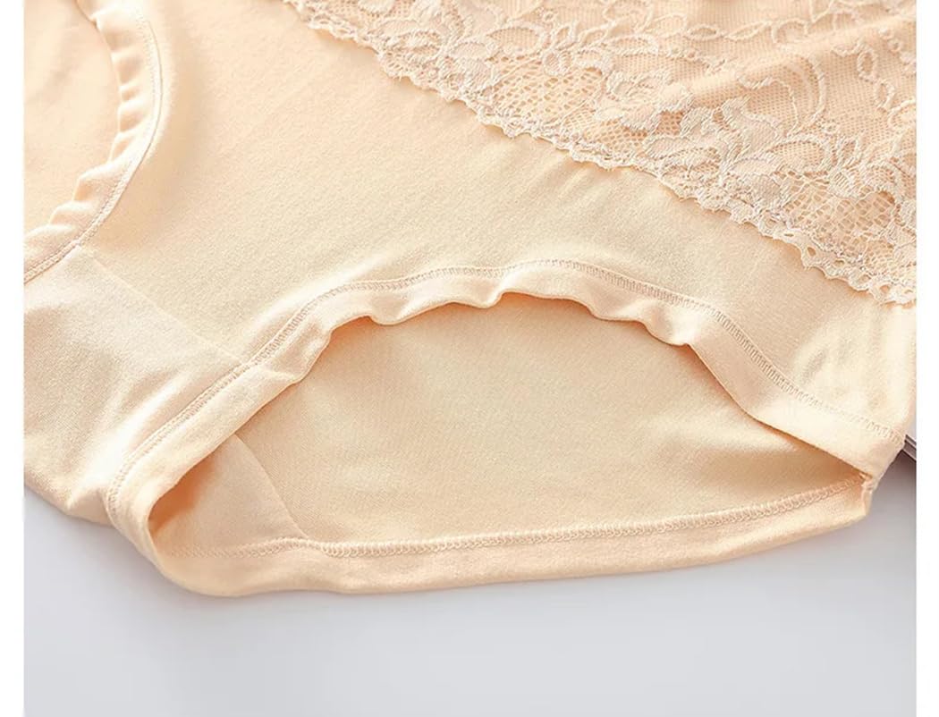 Mutandine da donna 6 pezzi biancheria intima a vita alta moda slip traspirante lingerie femminile mutandine in pizzo