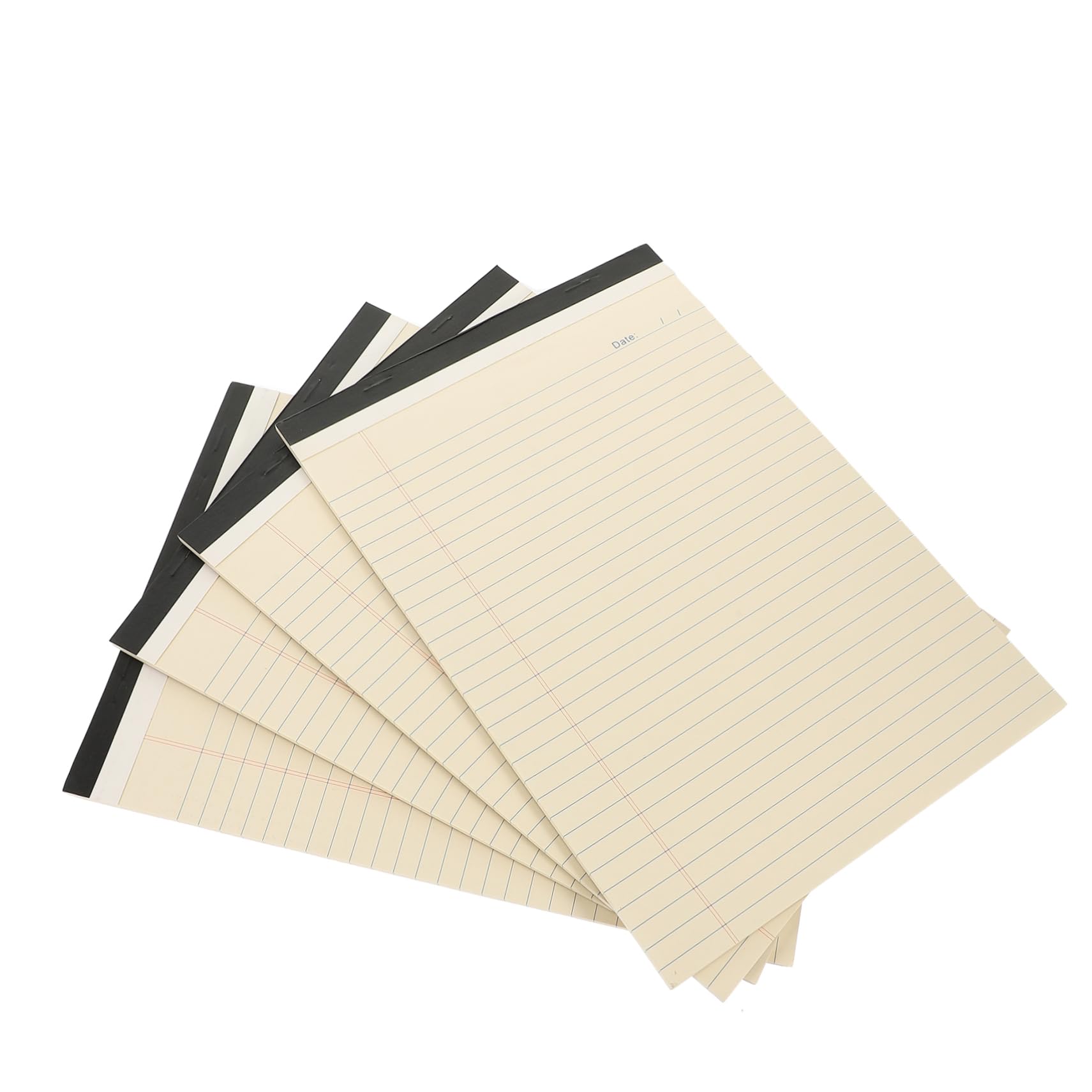 Blocco Note A4 a Righe Design Strappabile, Confezione 4 Pezzi in Carta Beige, Facile da Conservare, per Elenchi di Attività e Pianificazione