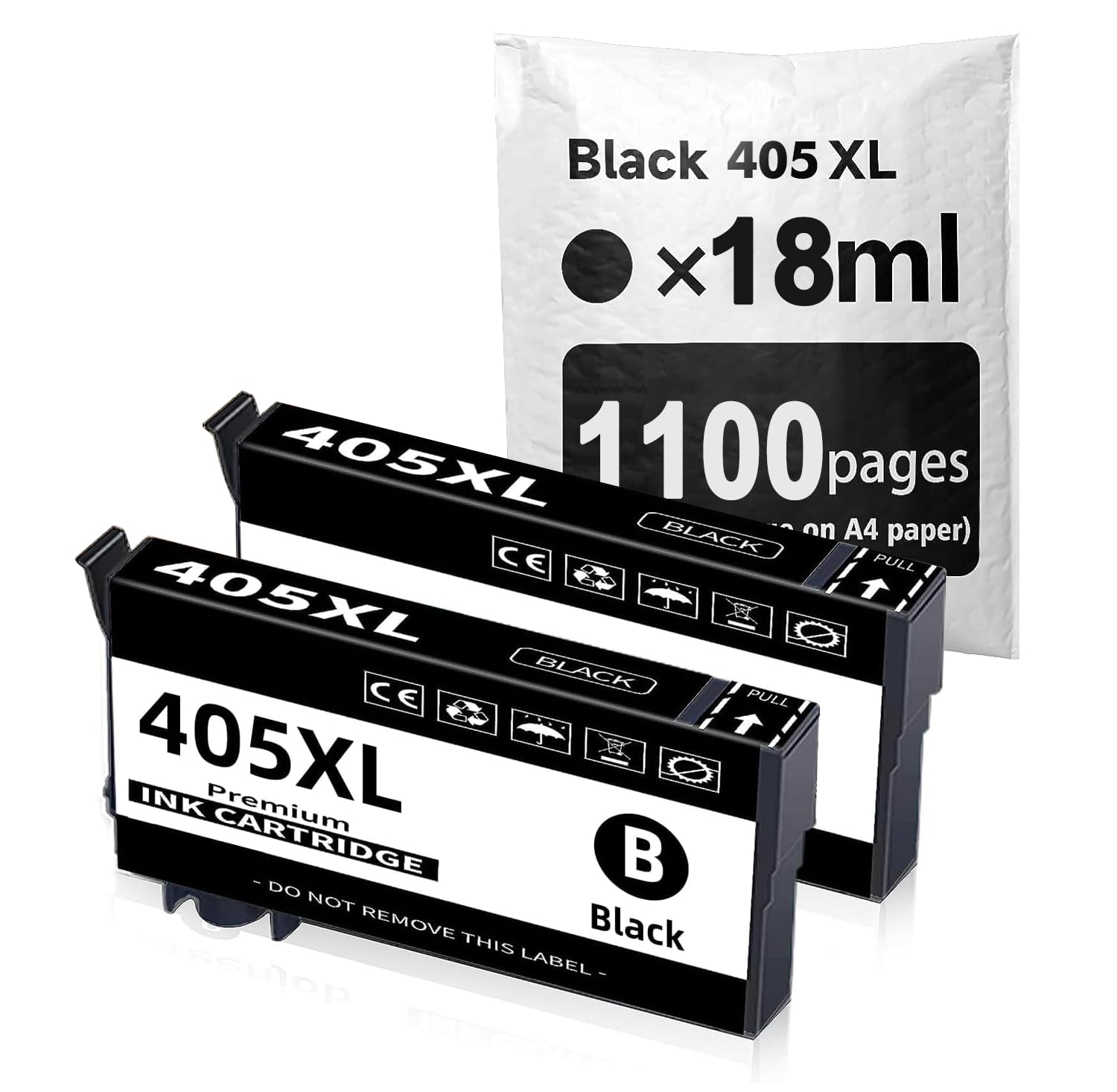 Now Ink Ltd Suitcase 405 XL - 2 Cartucce D'inchiostro Di Ricambio - Foto 12