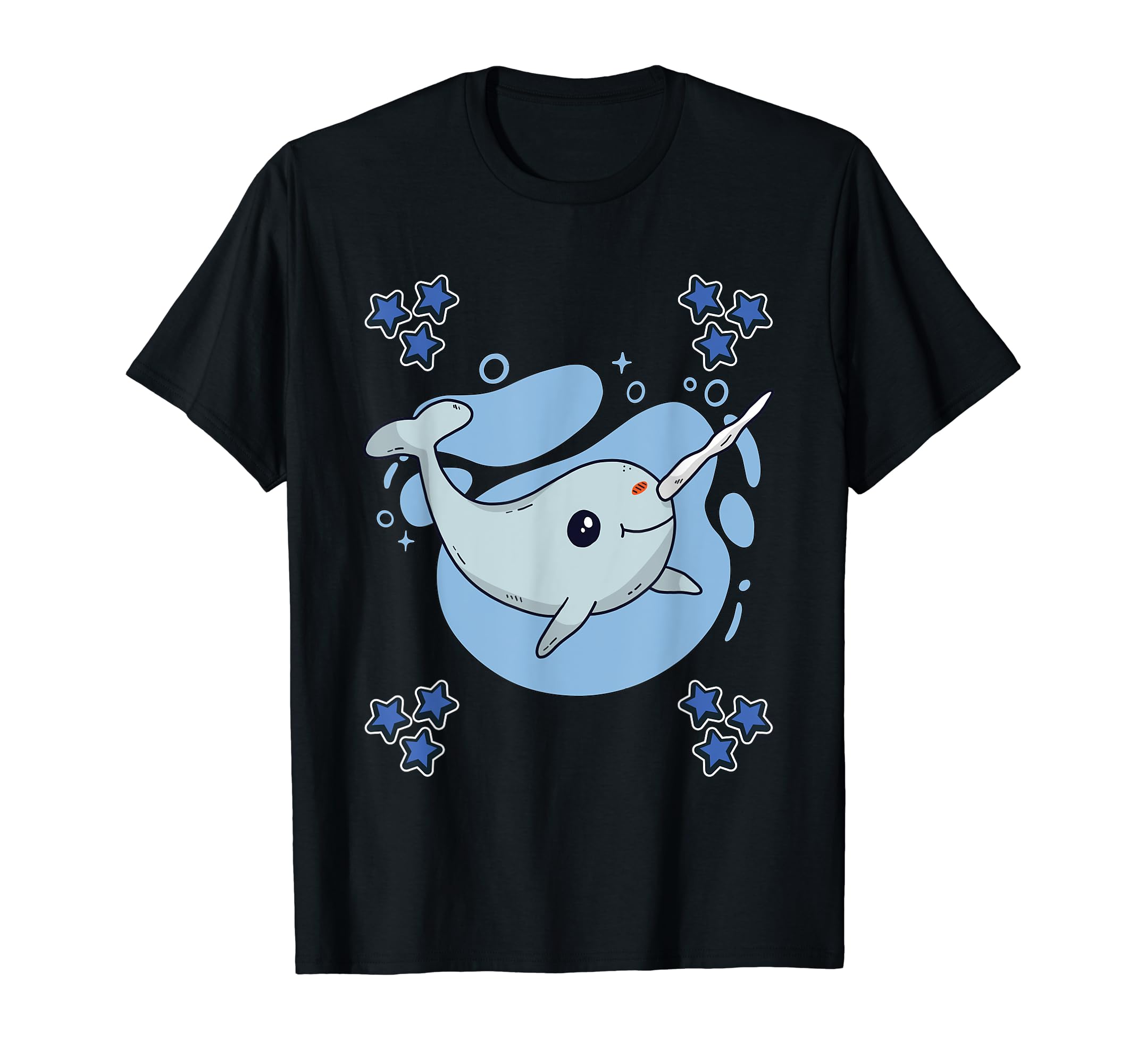 Funny Narwhal Merch for Boys & MenMens Narwhal Art Drawing Stars Boys Narwhal T-Shirt