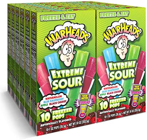 Warheads - Extreme Sour Freezer Pops 283.5g Piece