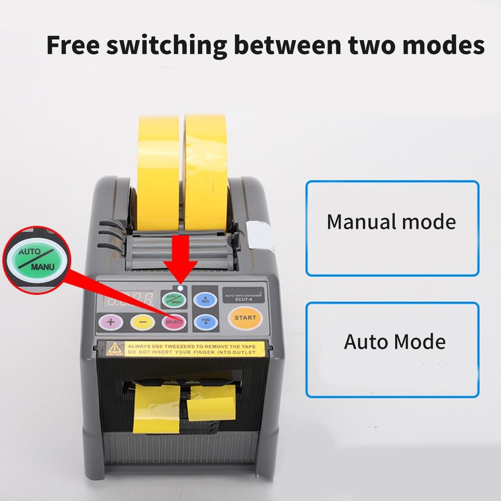 Cortador automático de cinta ABS resistente con diseños inteligentes para ajuste de múltiples longitudes accesorio para múltiples usos