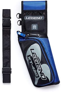 Legend - XT420 Field Quiver with Adjustable Nylon Belt | Lightweight Design Sits on Your Hip Comfortably | Triple Arrow Compartments for Quick Draw and Storage | 3 Pockets - coolthings.us