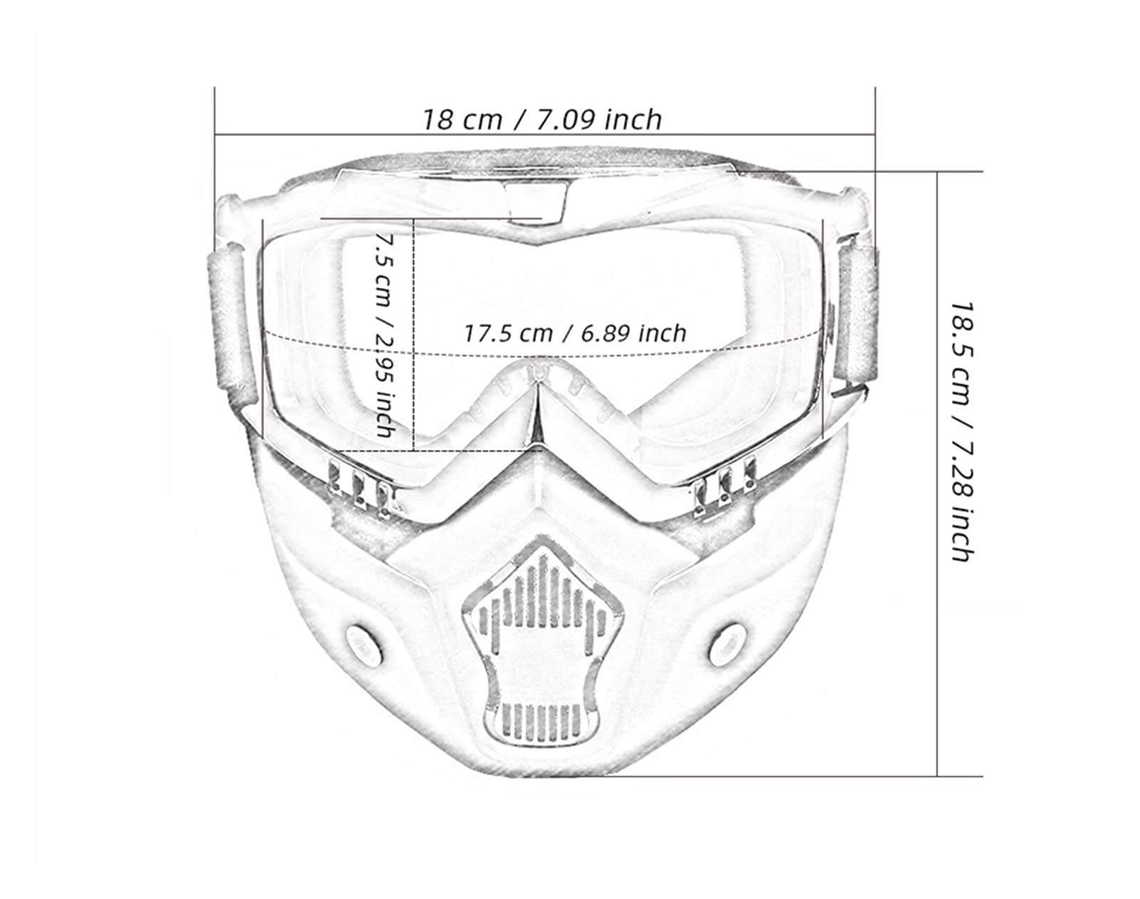 Adatto per Uomo Donna Occhiali da Sci Invernali Sport Antivento Occhiali da Sci Motocross Occhiali da Protezione Occhiali da motoslitta Occhiali da Vista