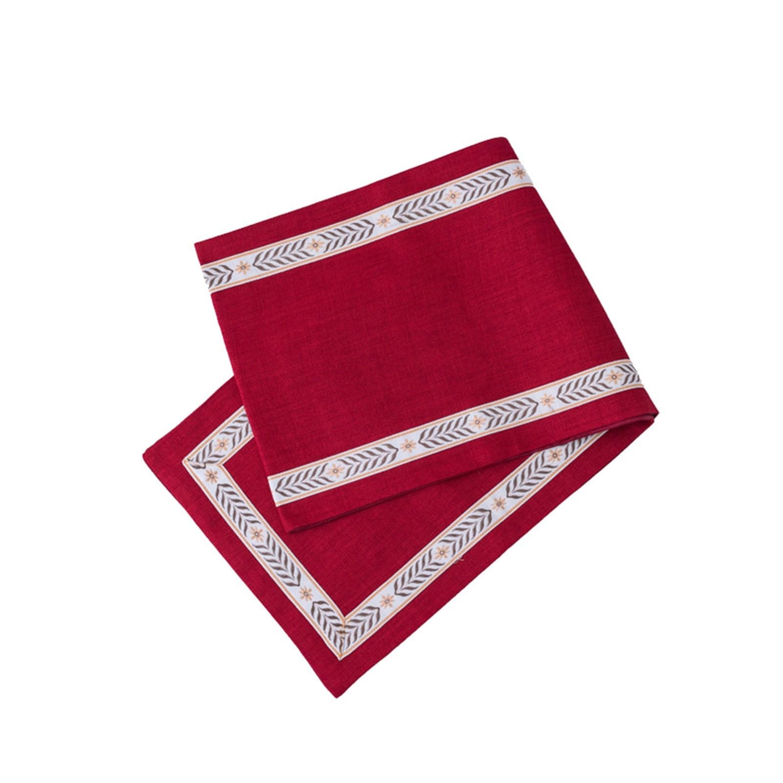 Tischläufer Modern Polyester, Tischläufer Hochzeit 32.5x280 cm, Leinenoptik mit Orientalisch