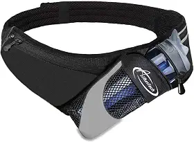 AiRunTech Cinto de hidratação para corrida com suporte para garrafa de água, pochete de caminhada para telefone e carteira, bolsa de corrida, acessórios essenciais para maratona, triatlo, caminhada