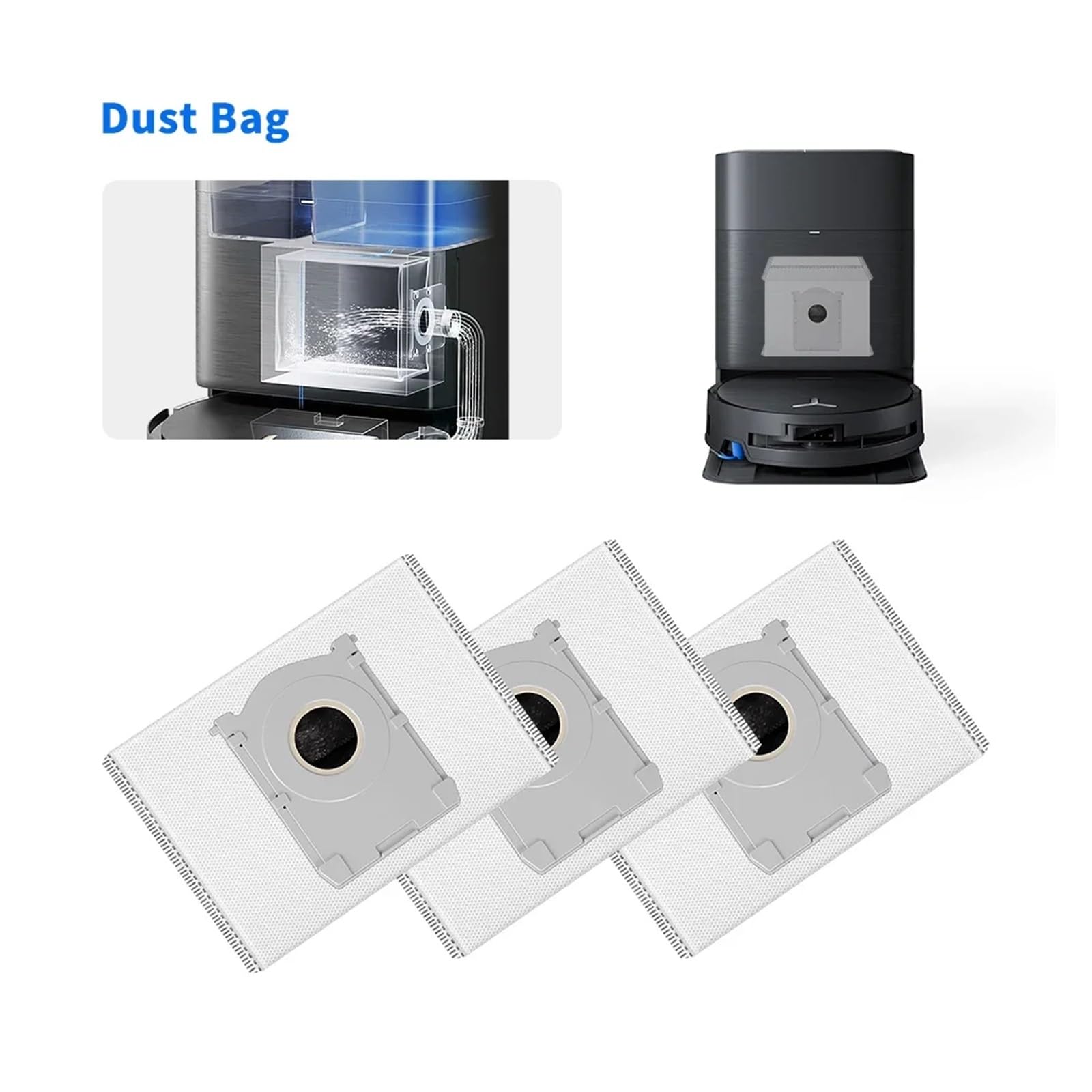 Bolsas For El Polvo De Aspiradora Robot, Compatibles Con Yeedi S14 Plus