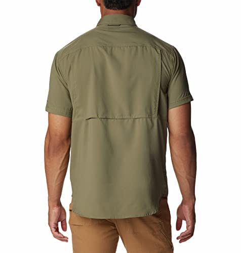 Image of Columbia Men Polyester Loose Omni-Shade Ridge Utility Lite Hiking and Trekking Short Sleeve Shirt