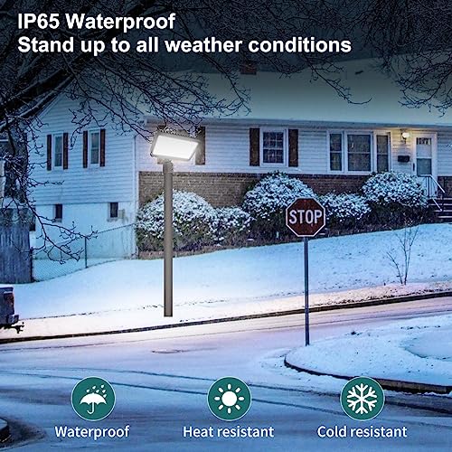 Kadision 150W Led Flood Light With Dusk-To-Dawn Photocell, 19500Lm 5000K Daylight 100-277V Ip65 Waterproof, Slip Fitter Mount Led Parking Lot Light, Etl Listed #TOP5