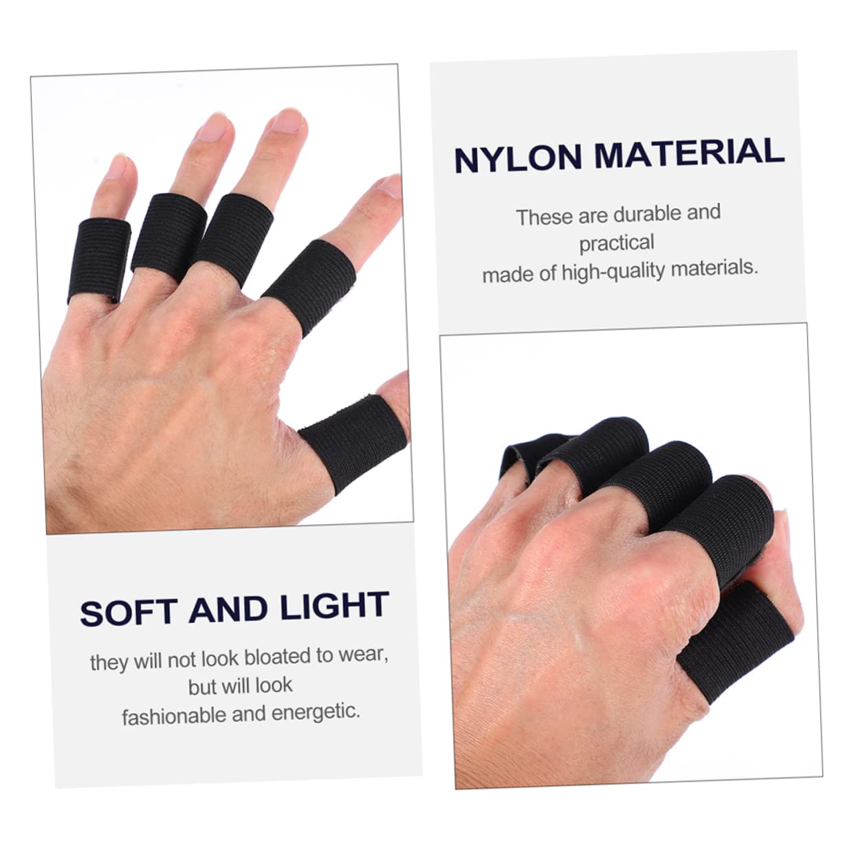 FRCOLOR 30pcs Guard Thumb Splint for Thumb Elastic Thumb Sleeves Thumb Protector Cover Thumb Brace Sleeves Shooting Tip Brace Nylon Shield Sports