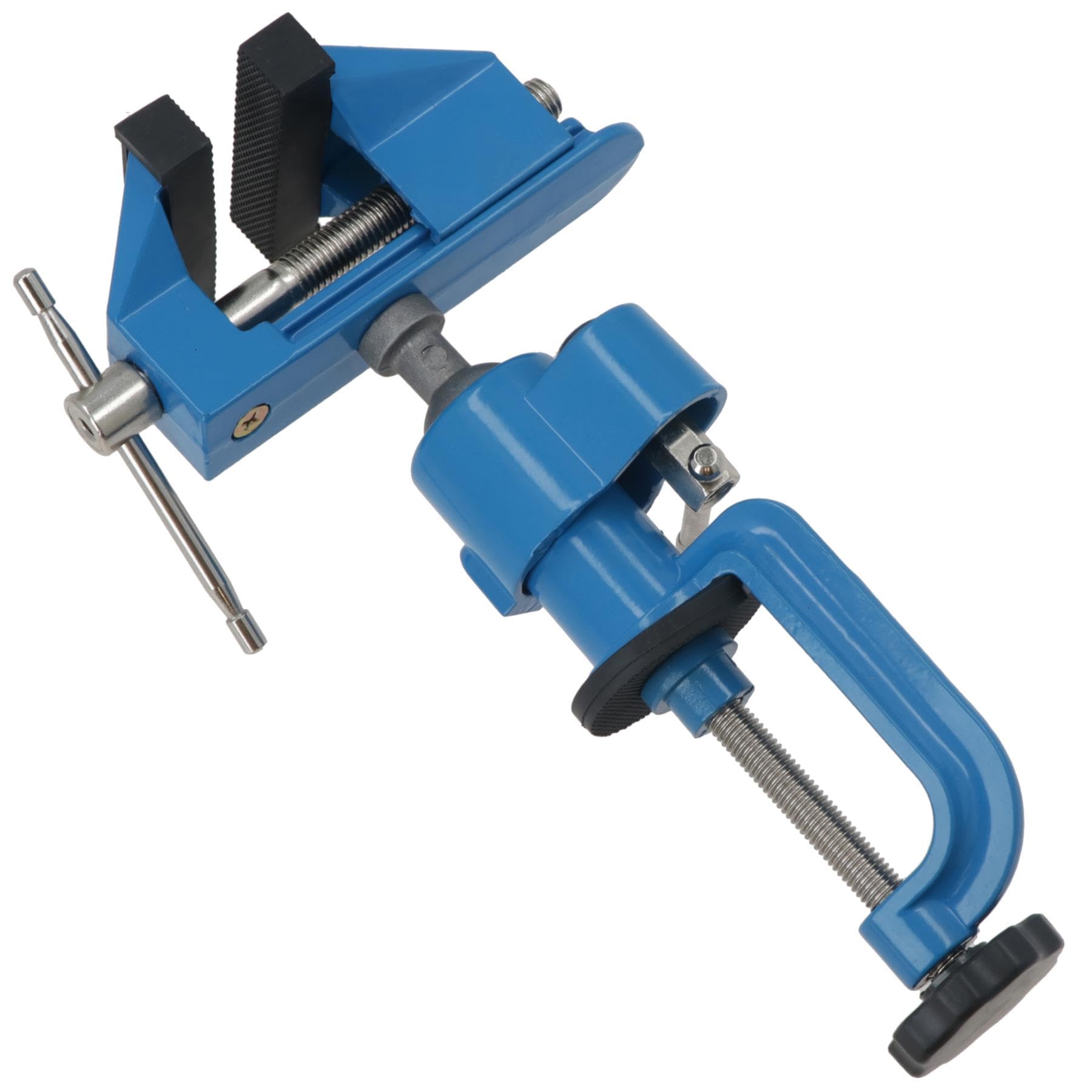 Ab Tools Light Clamp On Rotating Lockable Table Desk Bench Vice 360 Degree Swivel 75Mm Jaw