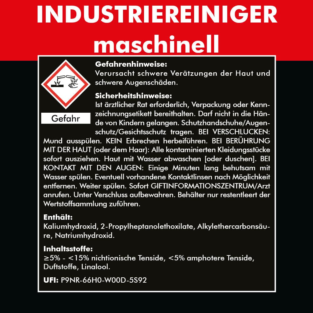 Brestol Limpiador industrial a máquina, concentrado de 10 litros, incluye grifo de 51 mm, limpiador universal, limpiador de suelos, limpiador de azulejos, disolvente de grasa, alcalino