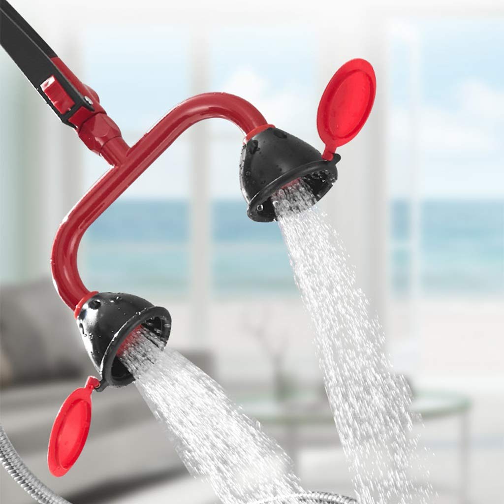 Tragbare Notfall-Augendusche, Kupfer-Augendusche, Augendusche für den Schreibtissche, Kupfer-Augendusche, Augendusche für den Schreibtisch, Druckwaschgerät (Farbe: Stil 2, Größe: Doppelkopf)