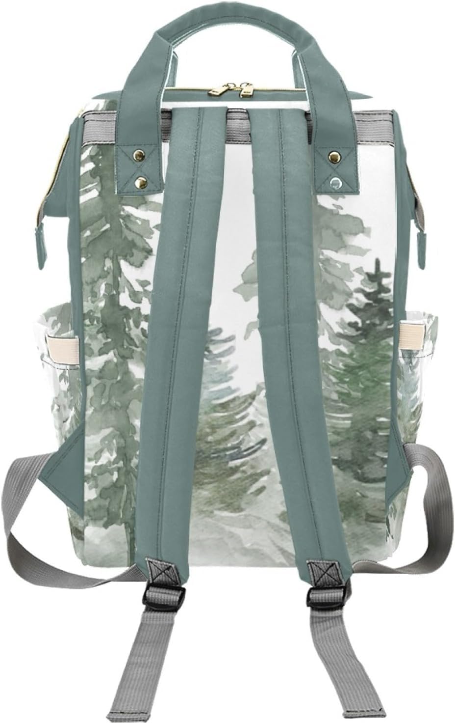 Woodland Deer Personalized Baby Diaper Bag – Custom Name Waterproof Nappy Backpack with Multi Compartments – Stylish Gift for Mom, Dad, Baby Shower & Outdoor Travel