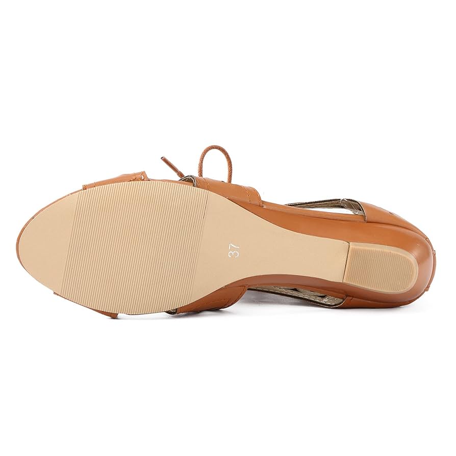 Amazon.com: ZHIZAIHU Women's Lace-up Wedge Sandals Hollow