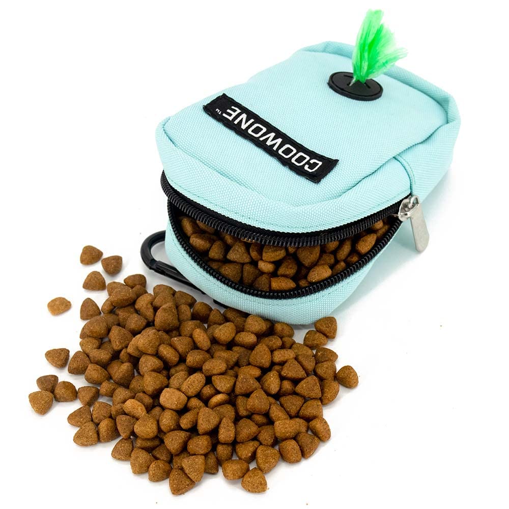 Dog Treat Pouch Hands Free dog walking bag with Metal Carabiner - Image 2