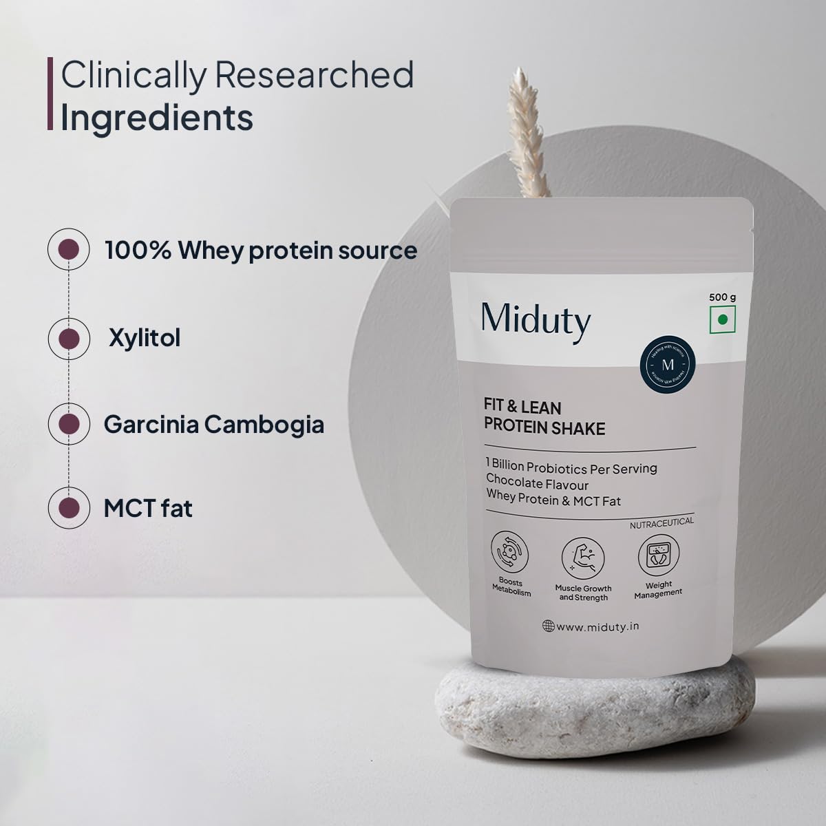 Buy Now Miduty Fit And Lean Protein Shake Low-Carb Protein Shake Swe...