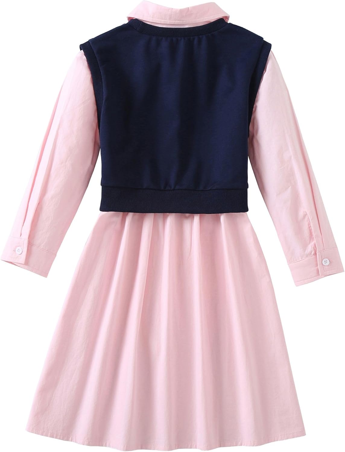 J·E Sterguard Little Girls Clothes Size 3T-12 Girl Cotton Long Sleeve Dresses 2 Piece Outfits for Kids