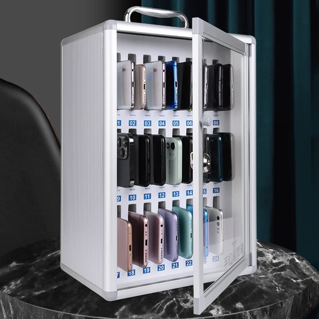 Armadietto Per Cellulari 24 Slot - Lega Alluminio, Con Lucchetto, Per Aule, Uffici, Esami - Foto 3