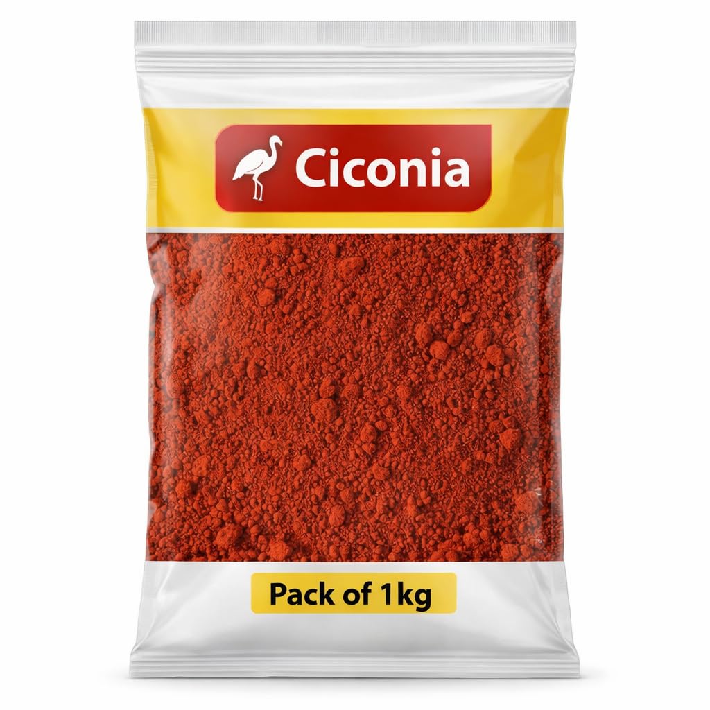 Ciconia Geru mitti (Lal mitti) Powder 1 kg (1000 gram) mitti lal Red ocher Powder for Pot paintibg and Colouring of Home decoration1 KG