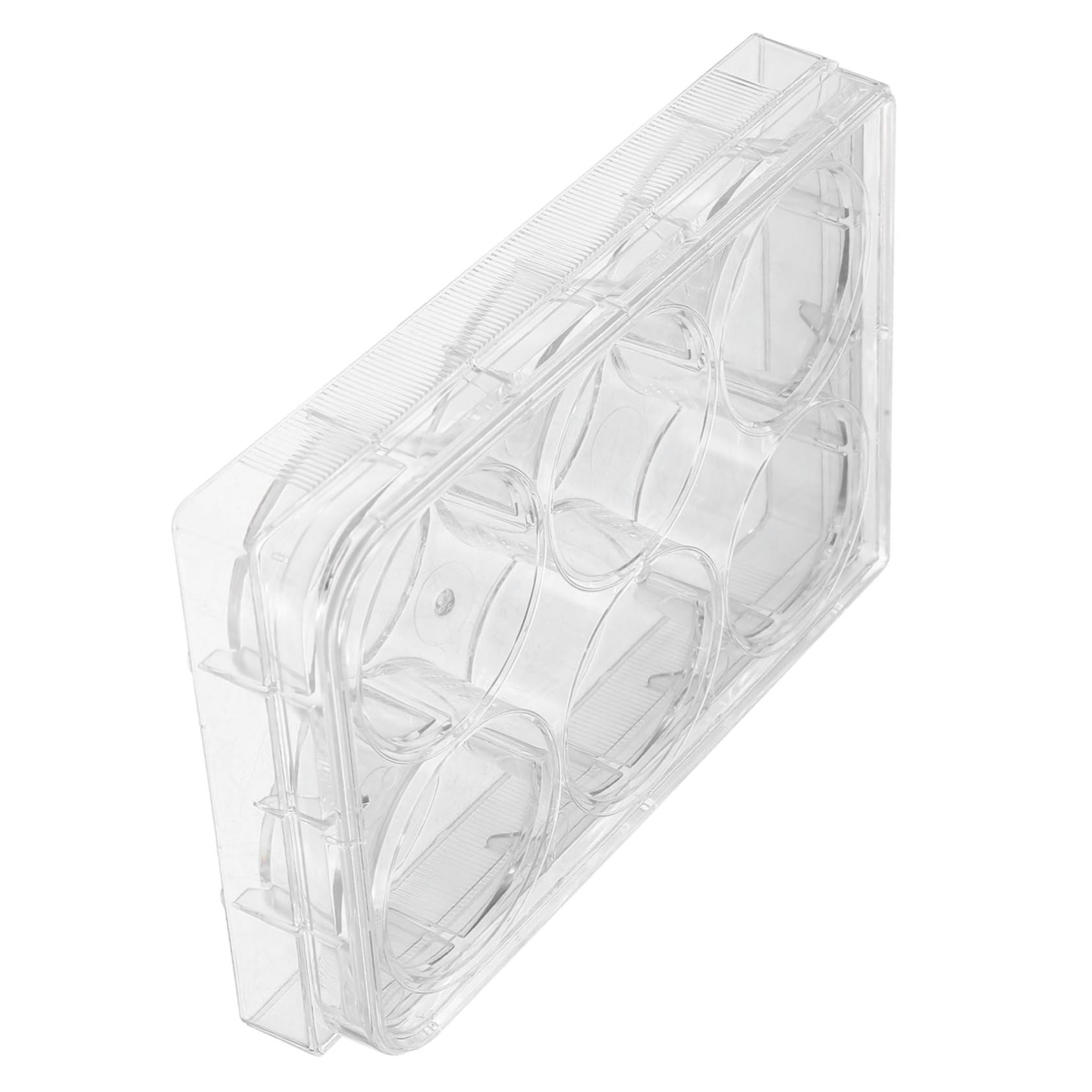 4 Pièces Plaque de Culture Tissulaire avec Couvercle Usage Unique et Polyvalente pour Laboratoire pour Expériences Cellulaires