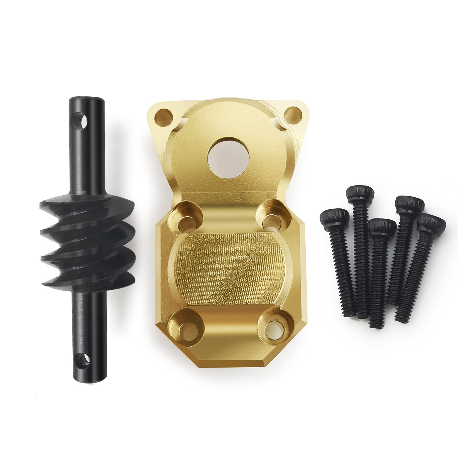 Kit Modifica Assale Posteriore 6x6 In Ottone Per Axial SCX24 1/24 - Copertura Diff E Ingranaggi