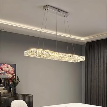 Modern Art Decor Led Chandelier Lighting Crystal Pendant Lamp Living Room Dining Hanging Lights Luminaire ,Practical