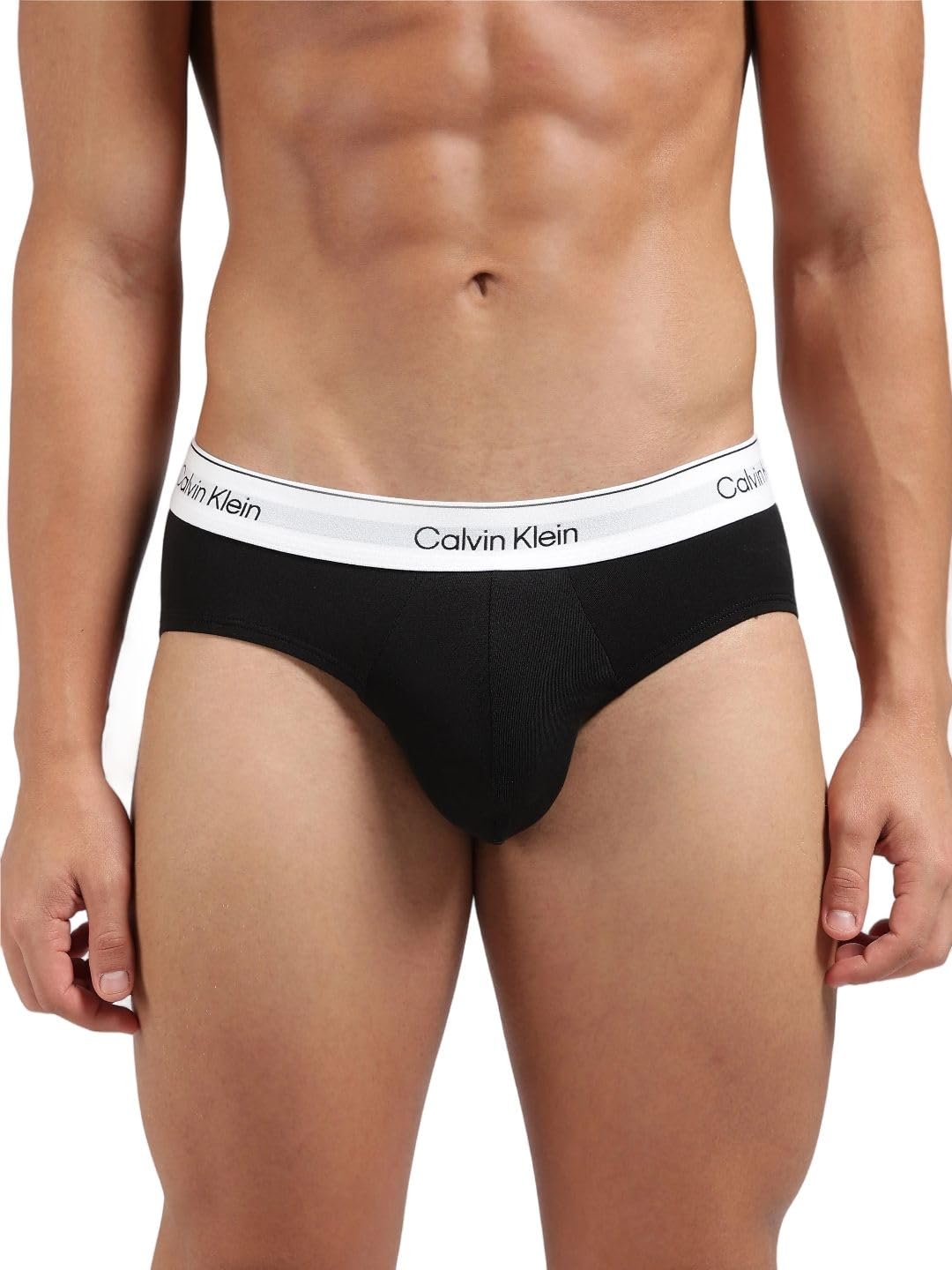 calvin klein underwear Multi Solid Mid Rise Briefs - Pack of-3 Black/wht-picture-16