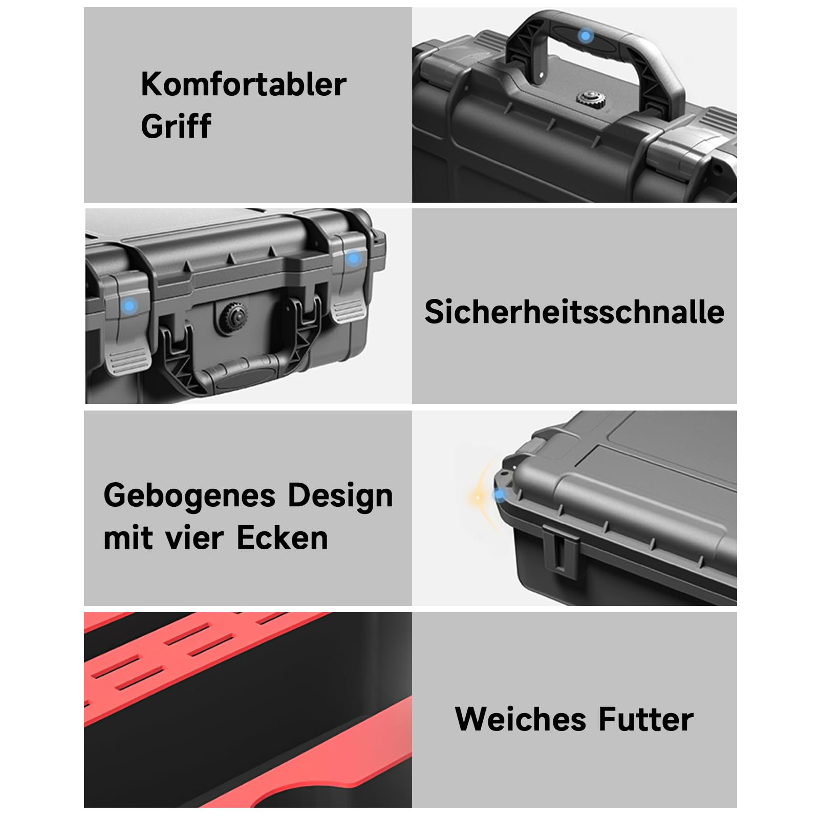 Coque rigide pour Switch 2 (2025), Professional Deluxe IP67, étanche, pour Switch 2 All In One avec 8 cartes de jeu, station d'accueil, manette, câble HDMI et autres accessoires, noir