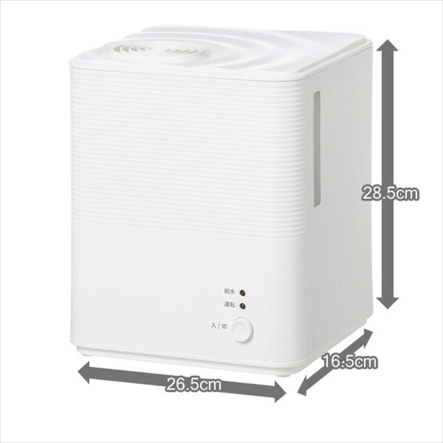 [山善]加湿器 スチーム式 タイマー付 ホワイト Amazon | [山善] 加湿器 加熱式 スチーム式 上から給水 (最大