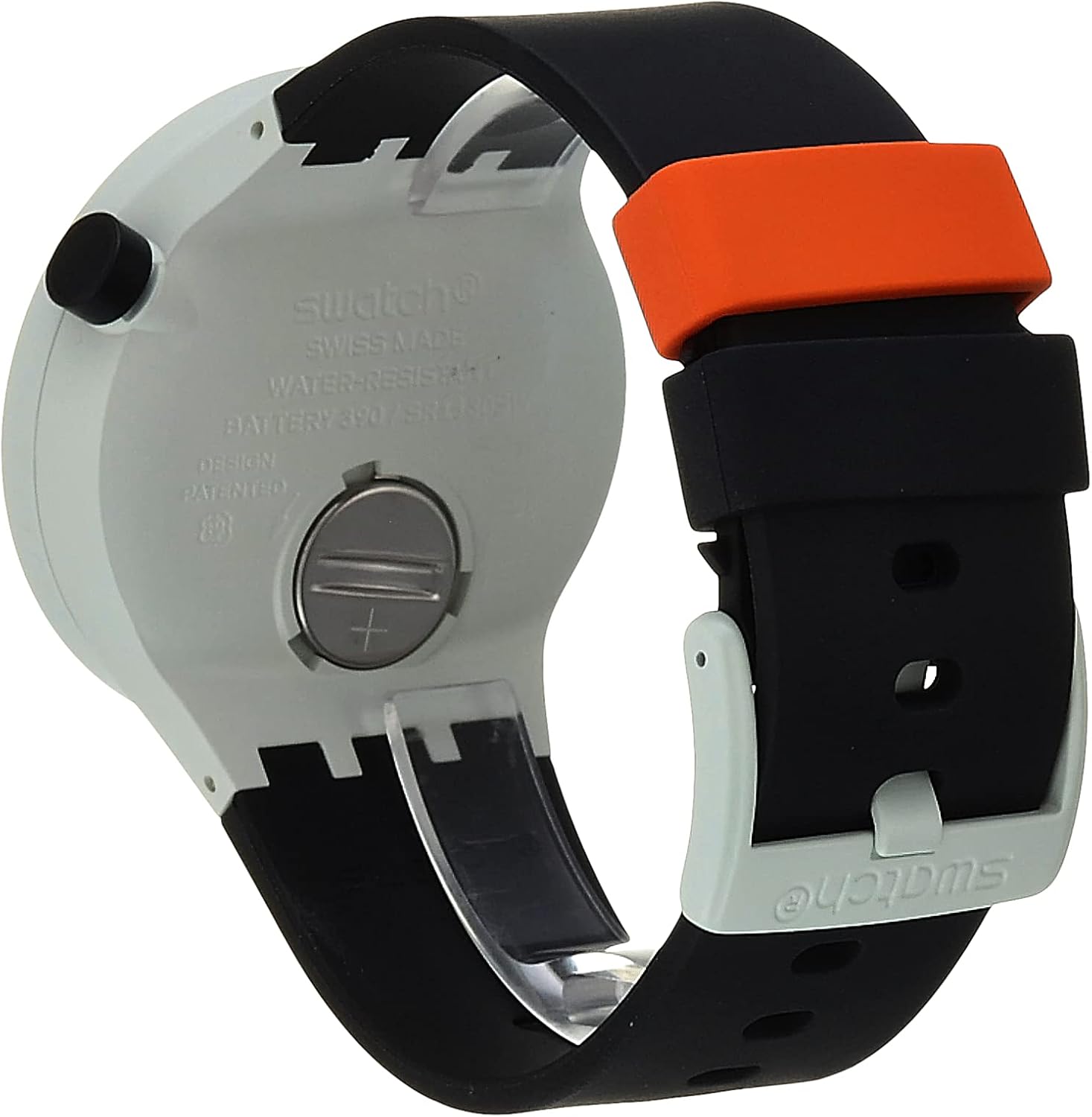 Swatch Big Bold Bioceramic Lacquered Unisex Watch Casual Plastic Grey Automatic Waterproof Orack