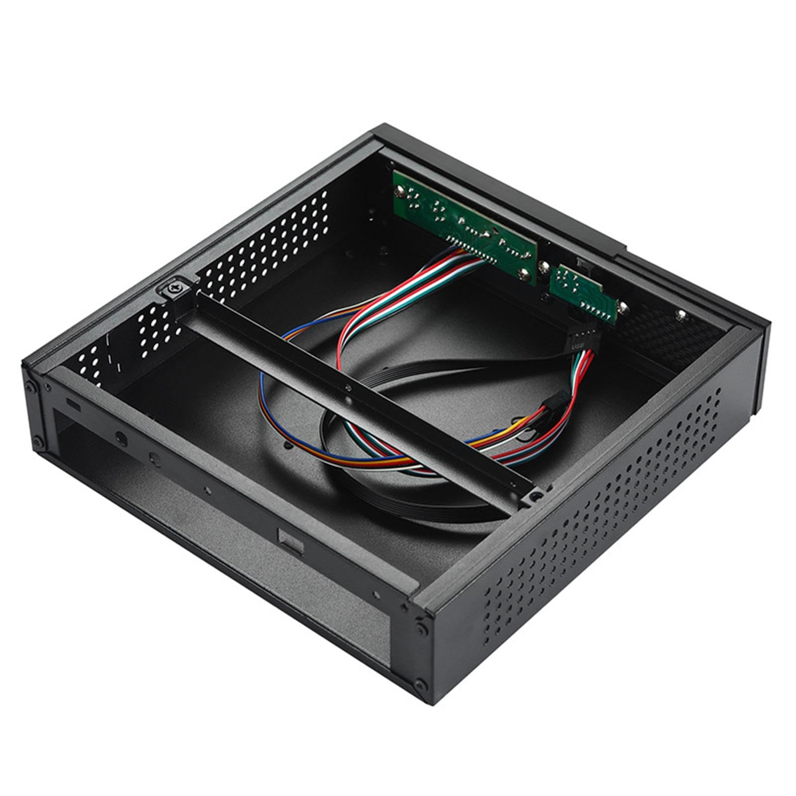 ITX Computer Case 2.0 USB Compact Size Simple Mini PC Case for Home Supplies-image-12